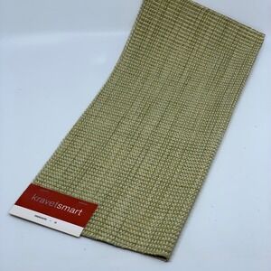 Kravet Smart Heavy Duty Fabric Sample Green Tan‎ Cream Textured Remnant Craft